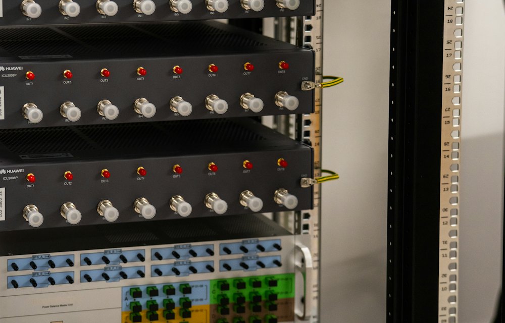 Server and power equipment rack of the kind our load banks and chargers test