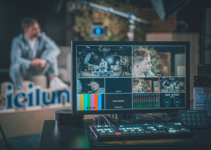 Video production studio representing broadcast and telecom off-air power